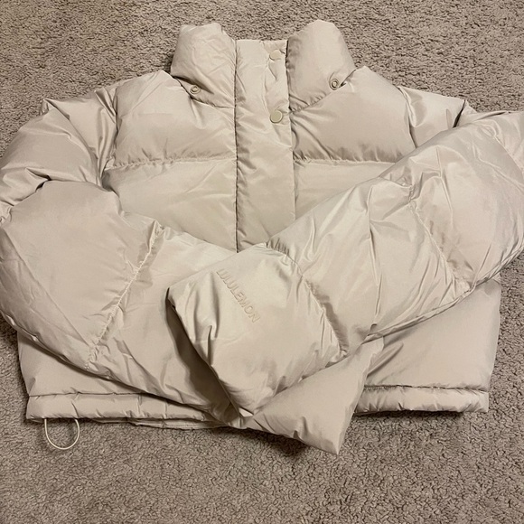 LULULEMON WUNDER PUFF SUPER CROPPED JACKET TRENCH SZ 4 - Picture 4 of 13